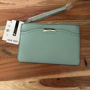 Nine West Light Blue Wristlet